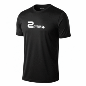 Camiseta deportiva antiolor unisex Cyson Negra